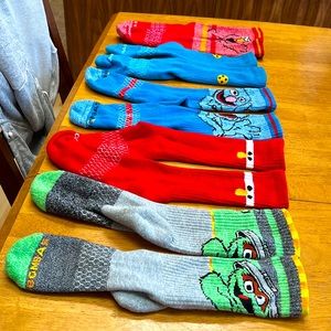 Like New BOMBAS Limited Edition SESAME STREET Socks (Size 9-12)
